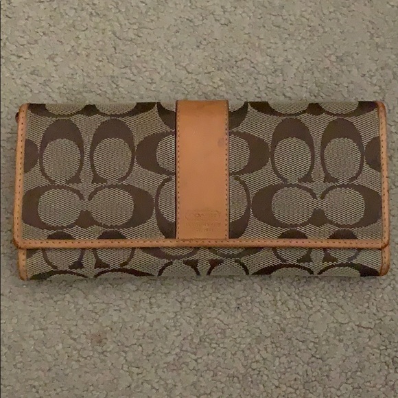 Coach Monogram Long Wallet - Picture 1 of 6